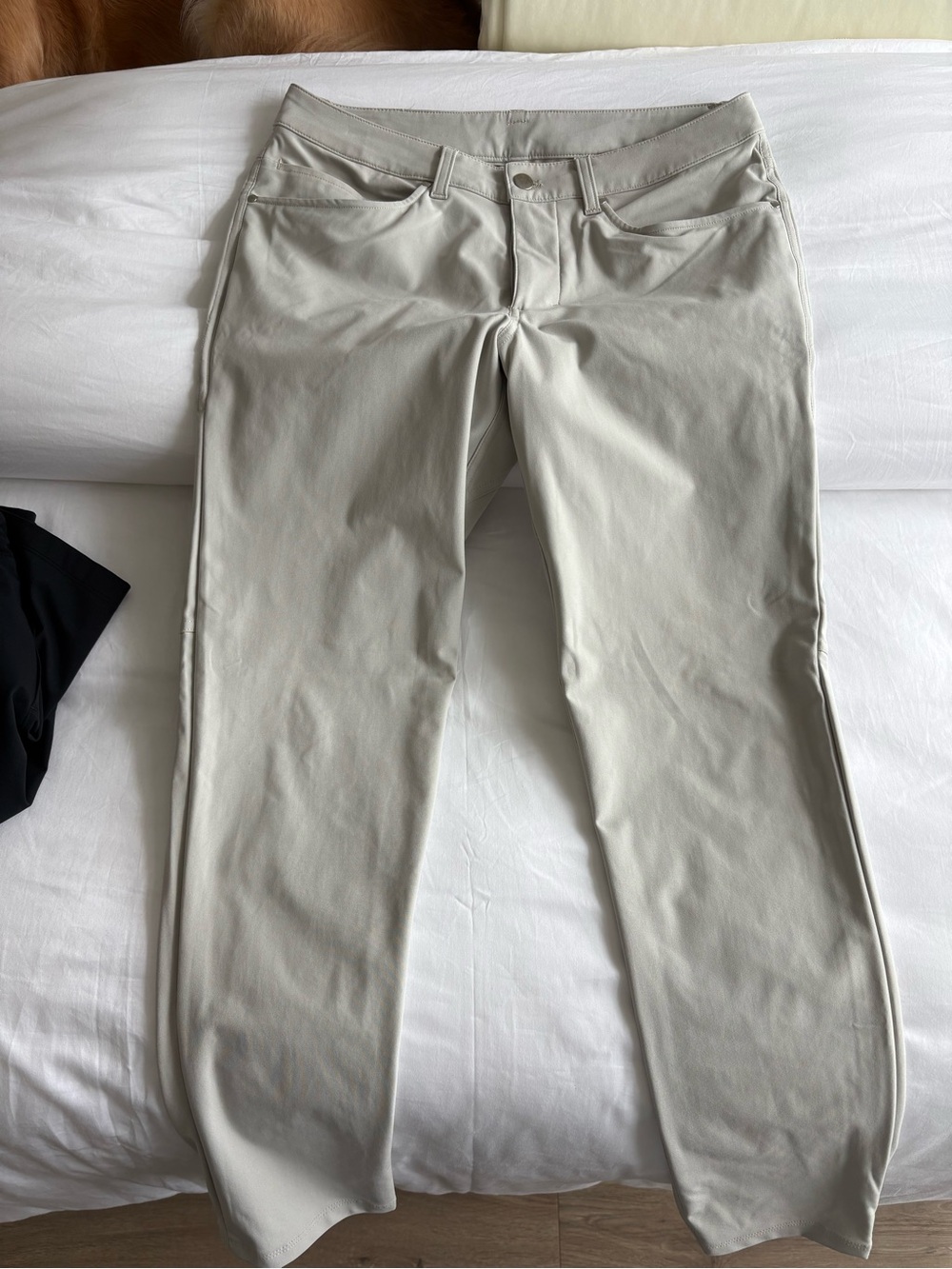lululemon athletica Men's ABC pant in color “raw linen”